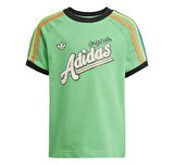 JC5885-C adidas Short Tee Set çocuk T-Shirt Yeşil