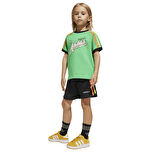 JC5885-C adidas Short Tee Set çocuk T-Shirt Yeşil