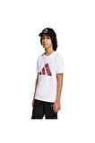 adidas Beyaz  Çocuk  Şort J CAMO LOGO TEE JI6729 Beyaz  Çocuk  Şort J CAMO LOGO TEE JI6729