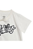 adidas Çocuk  Beyaz  Eşofman SHORT TEE SET JD1042