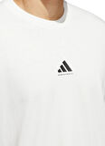 adidas JI7572 ADI BB GFX TEE Beyaz Yuvarlak Yaka Loose Fit Düz Erkek T-Shirt