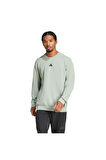 adidas Erkek  Yeşil  SWEATSHIRT (LONG SLEEVE) D4T CREW SWEATS JI8166