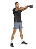 adidas JI8136 D4T SHORT Gri Lastikli Bel Regular Fit Düz Erkek Şort