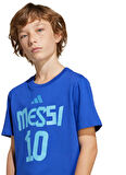 adidas Baskılı Lacivert - Mavi Erkek Çocuk T-Shirt JJ1417-Y MESSI N&N G T