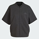 Adidas Kadın Günlük T-shirt All Szn Cloud Jersey Full-Zip Shirt Jj4597