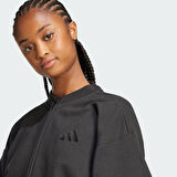 Adidas Kadın Günlük T-shirt All Szn Cloud Jersey Full-Zip Shirt Jj4597