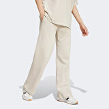 adidas Essentials Small Logo Feel Cozy Open Hem Kadın Bej Eşofman Altı