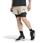 IX9097-E adidas Power 2In1 Sho Erkek Şort Ve Kapri Krem