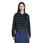 IX1054-K adidas Tartan Half Zıp Kadın Sweatshirt Yeşil