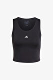 Adidas Tf Crop Tk Kadın Siyah Antrenman Atleti IK7921