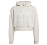 IY7468-C adidas Cropped Hoodıe çocuk Sweatshirt Krem