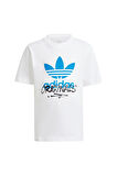 adidas Çocuk  Beyaz  T-shirt GRAPHICS TEE IY5465