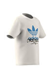 adidas Çocuk  Beyaz  T-shirt GRAPHICS TEE IY5465