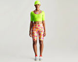 adidas By Stella McCartney Printed Shine Rolltop Kadın Koşu Taytı IW3880 Renkli