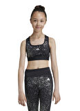 adidas Düz Siyah Kadın Sporcu Büstiyer IW3281-JG PWR GL BRA