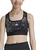 adidas Düz Siyah Kadın Sporcu Büstiyer IW3281-JG PWR GL BRA