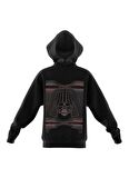 adidas Kapüşon Yaka Baskılı Siyah Kadın Eşofman Üstü IV9635-J SW ZNE FZ HD
