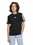 adidas Düz Siyah Erkek Çocuk T-Shirt JD6487 J 3S TEE 160