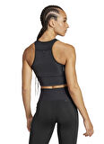 adidas JN7162 ADIZERO CROP W Siyah Dar Düz Kadın Atlet