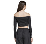 JD0274-K adidas Offshoulder Ls Kadın Sweatshirt Siyah