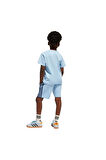 adidas Çocuk  Mavi  Eşofman SHORT TEE SET JC9160