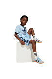 adidas Çocuk  Mavi  Eşofman SHORT TEE SET JC9160