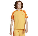 JC7292-C adidas 3 Strıpe Tee çocuk T-Shirt Turuncu