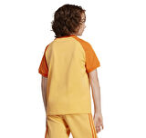 JC7292-C adidas 3 Strıpe Tee çocuk T-Shirt Turuncu