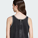 Adidas Kadın Günlük Elbise Adicolor Denim 3-Stripes Tank Dress Jd3108