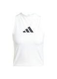adidas JX4316 W Z.N.E. TANK Beyaz Yuvarlak Yaka Slim Fit Düz Kadın T-Shirt