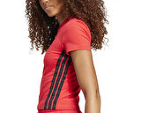 adidas W 3S Sj Baby T Kadın Günlük Tişört JE1242 Kırmızı