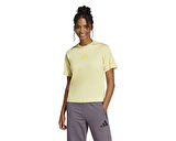 adidas  W Z.N.E. Tee Kadın Günlük Tişört JC5400 Sarı
