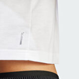 adidas WE MIN TEE Beyaz Kadın Sporcu Tişört JC9556