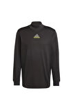 adidas Erkek  Siyah  Sweatshirt LS MOCK NECK Q1 JD5401