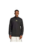 adidas Erkek  Siyah  Sweatshirt LS MOCK NECK Q1 JD5401