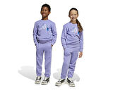 adidas  Lk Dy Ls Jog Çocuk Eşofman Takımı JD4561 Mor