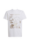adidas Çocuk Beyaz  T-Shirt J SW MNDO GFX T JF3637