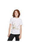 adidas Çocuk Beyaz  T-Shirt J SW MNDO GFX T JF3637