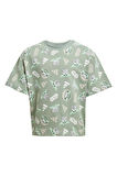 adidas Çocuk  Yeşil  T-Shirt LK SW MNDO T JF3650
