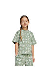 adidas Çocuk  Yeşil  T-Shirt LK SW MNDO T JF3650