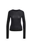 adidas Kadın  Siyah  Sweatshirt SHEER 3S LS JC5075