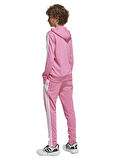 adidas Düz Pembe Kız Çocuk Eşofman Takımı JI6037 J 3S TIB FT TS