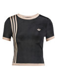JJ0960 KNITTED 3S TEE Siyah Yuvarlak Yaka Slim Fit T-Shirt