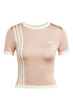 adidas Erkek  Bej  T-Shirt KNITTED 3S TEE JJ0962