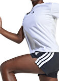 adidas Düz Beyaz Kız Çocuk T-Shirt JJ1066 JG TR-ES T