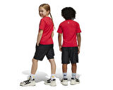 Adidas Lk Dy Mm T Set Çocuk Günlük Şortlu Takım JF3639 Kırmızı