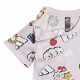 Adidas Bebek Şort Tişört Takım Fun Allover Print