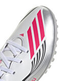 adidas JP7445 F50 MESSI CLUB TF Beyaz - Gümüş Erkek Halı Saha Ayakkabısı
