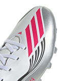 adidas JP7443 F50 MESSI CLUB FG/MG Beyaz - Gümüş Erkek Futbol Ayakkabısı