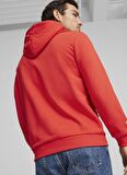 Puma 62585303 F1 ESS Logo Hoodie Kırmızı Erkek Kapüşon Yaka Regular Fit Sweatshirt